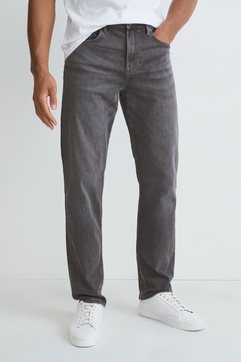 Jeans C&A Directo Organic Algodon Gris Oscuro | KEDHAX-132