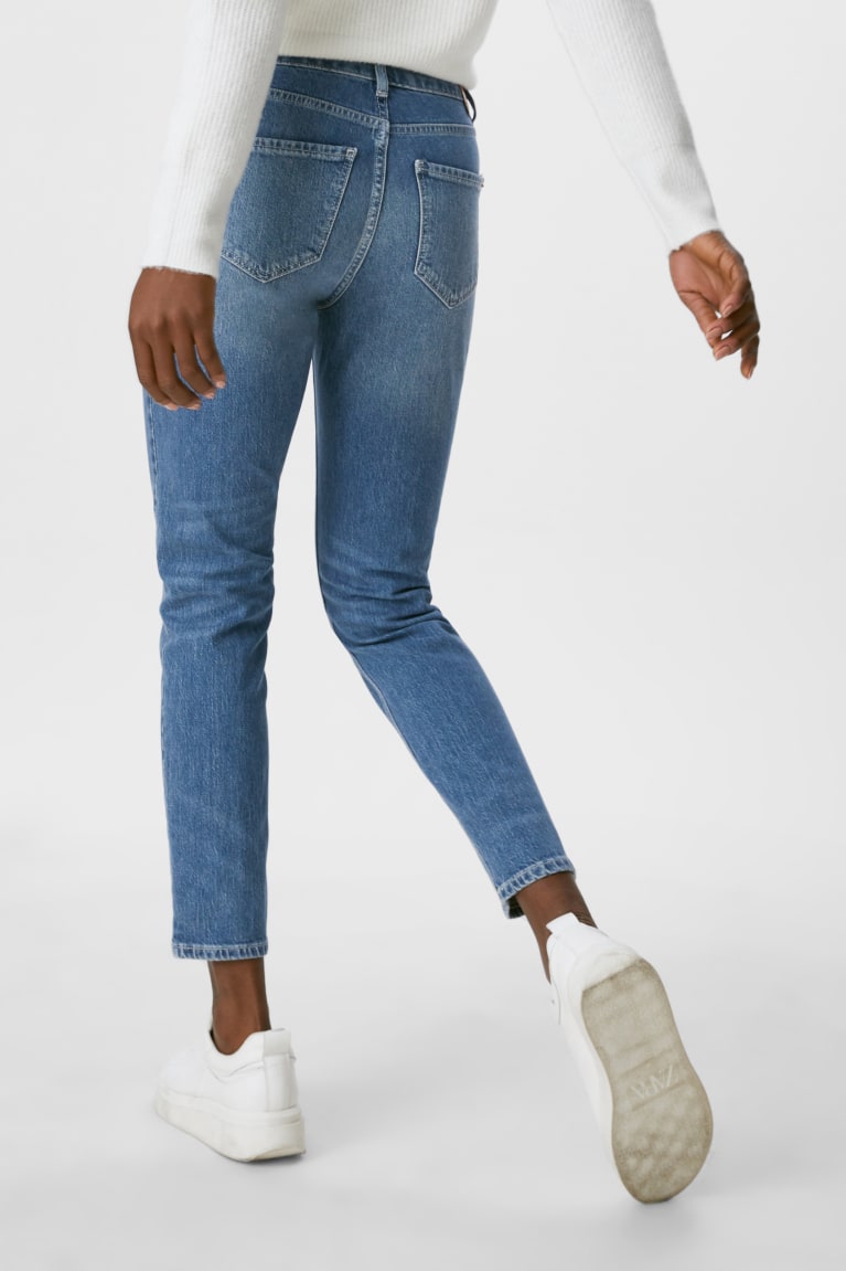 Jeans C&A Directo Tapered Organic Algodon Azules | TLFRYK-412