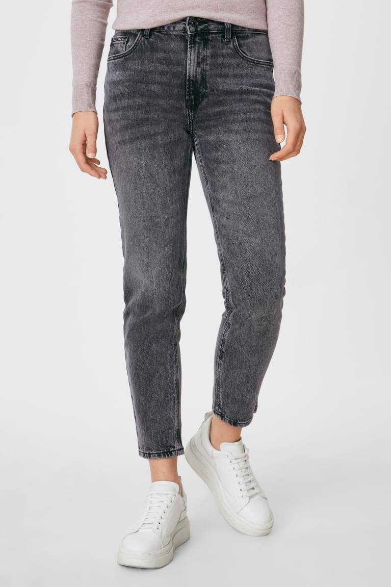 Jeans C&A Directo Tapered With Organic Algodon Azules Gris | KUQNZC-368