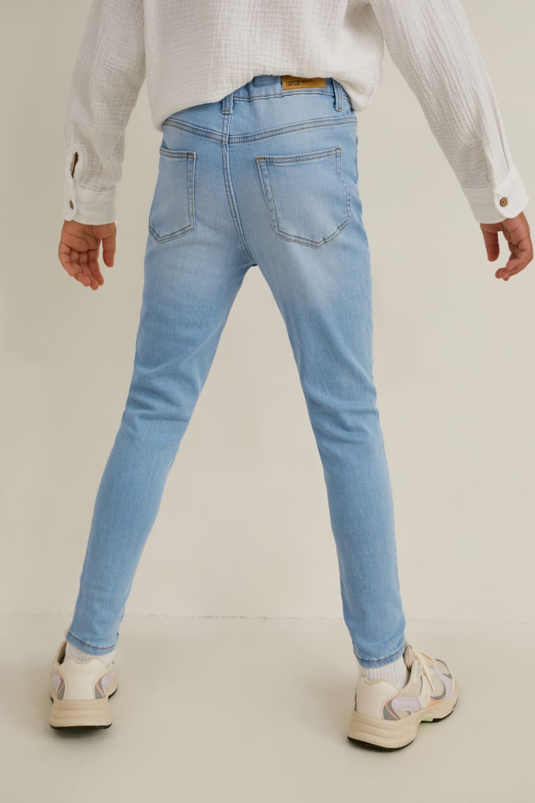 Jeans C&A Flaco Azules Azules Claro | YAXNGW-036