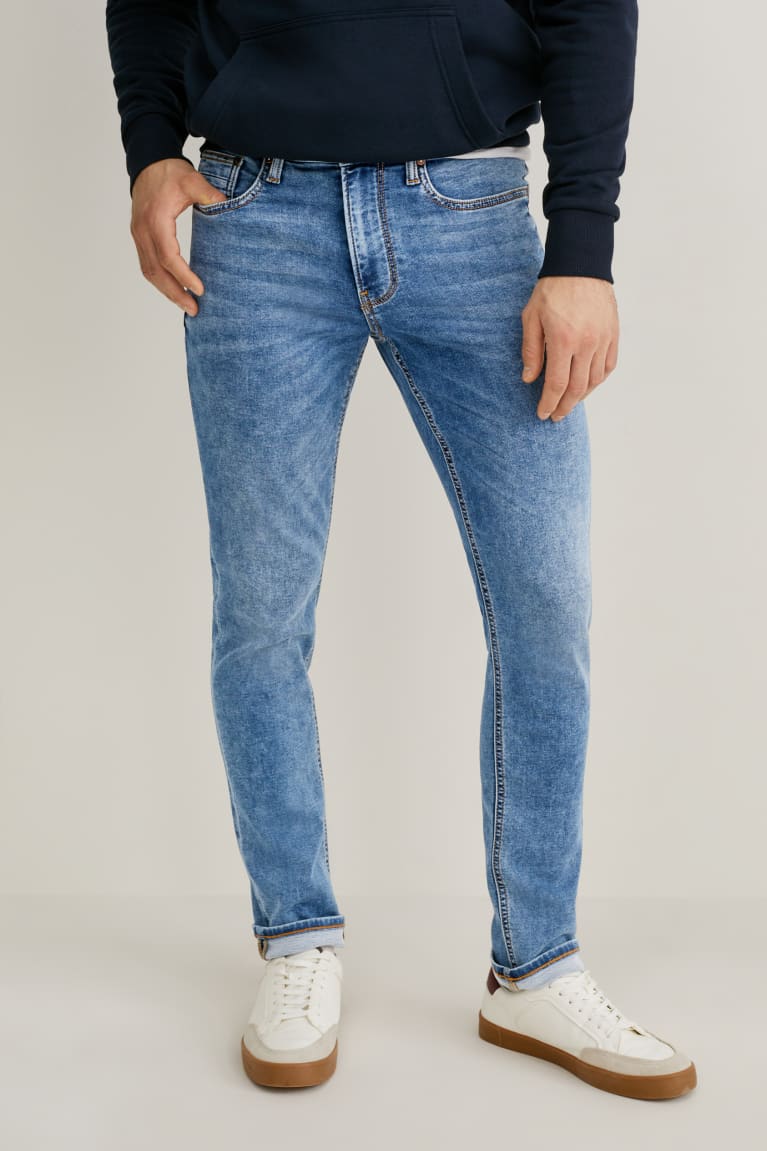 Jeans C&A Flaco Flex Jog Denim Lycra® Azules | JTVQDY-305