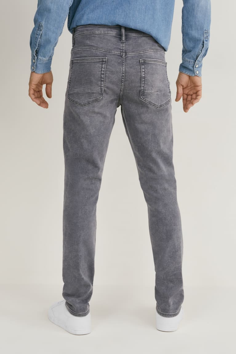 Jeans C&A Flaco Flex Jog Denim Recycled Azules Gris | JBDAMU-259