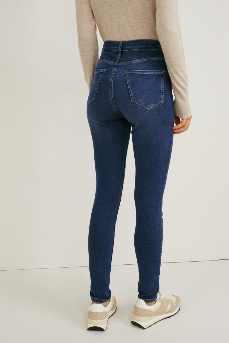 Jeans C&A Flaco High Cintura Azules | BAWRUT-976