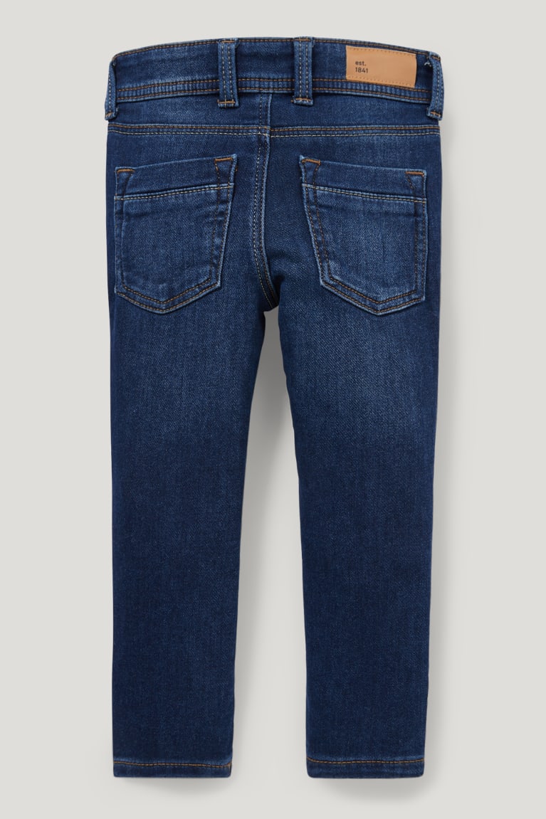 Jeans C&A Flaco Jog Denim Organic Algodon Azules Azules Oscuro | UHTSQA-945