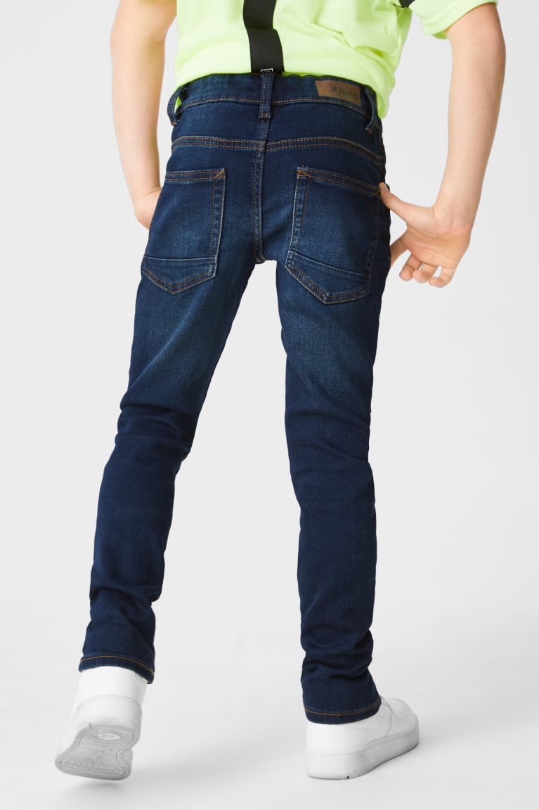 Jeans C&A Flaco Organic Algodon Azules Azules Oscuro | LDINAY-920