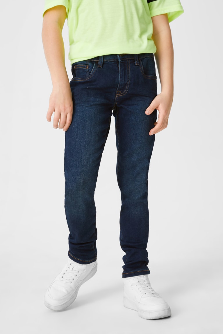 Jeans C&A Flaco Organic Algodon Azules Azules Oscuro | LDINAY-920