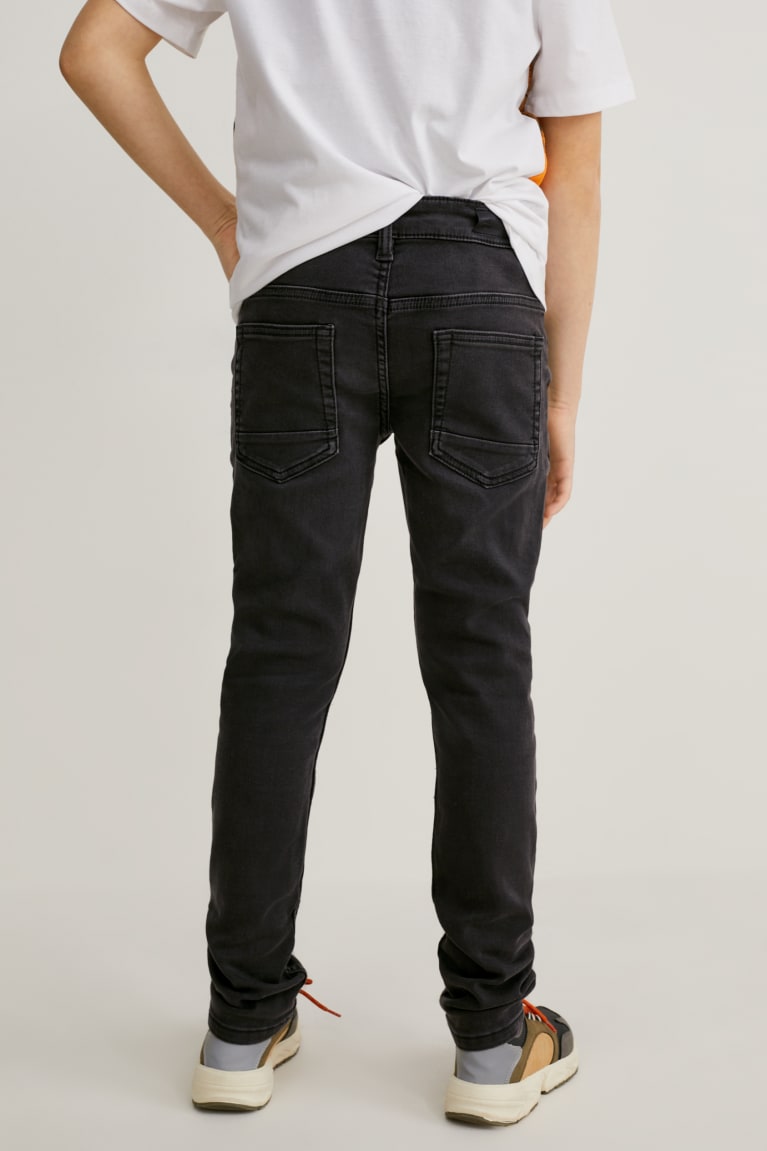 Jeans C&A Flaco Organic Algodon Negras | GTYAPZ-365