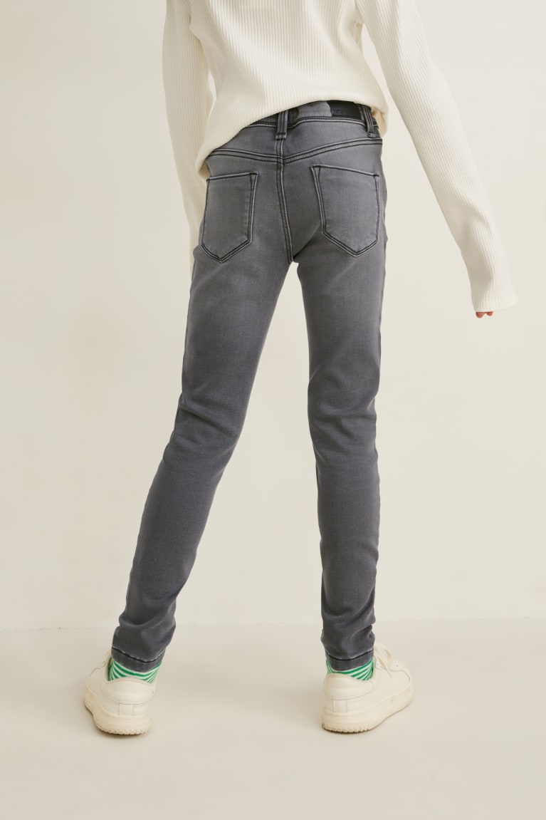 Jeans C&A Flaco Thermal Azules Gris | SIHEWL-709