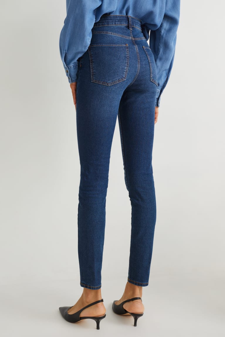 Jeans C&A Jegging High Cintura Lycra® Azules | GCTZRK-483