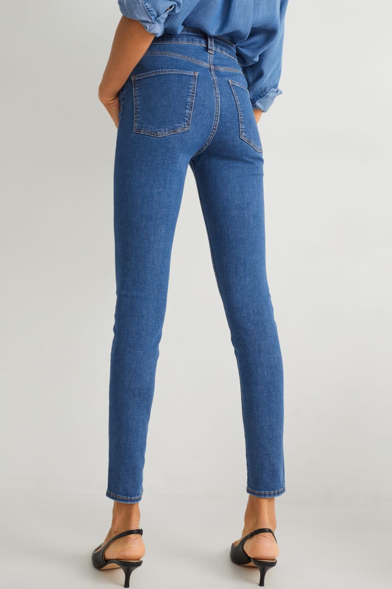 Jeans C&A Jegging High Cintura Lycra® Azules | NUOCTK-029