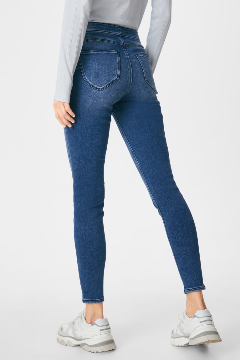 Jeans C&A Jegging Thermal Jeggings Push-up Effect Azules | LPWKAO-385