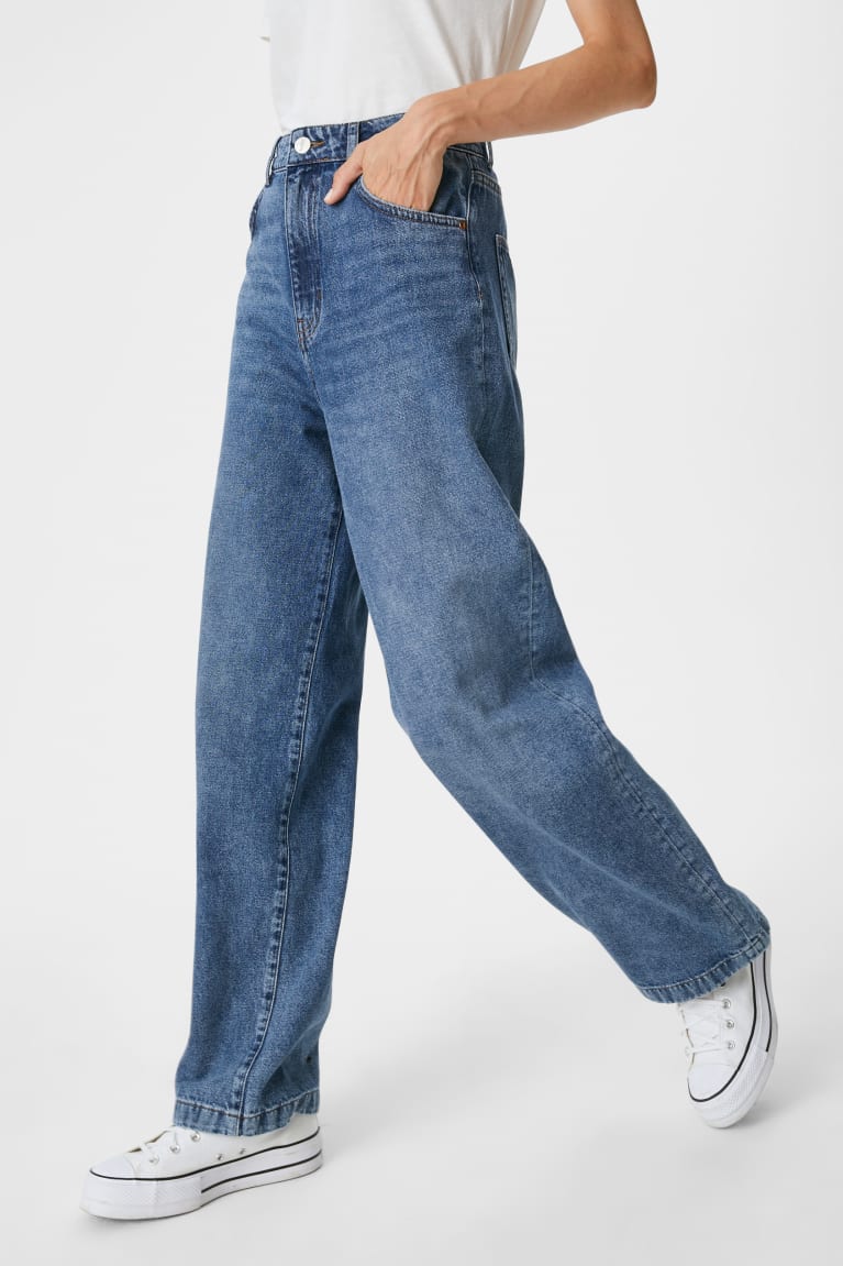 Jeans C&A Jinglers- Anchos Leg Azules | TGFOKZ-763