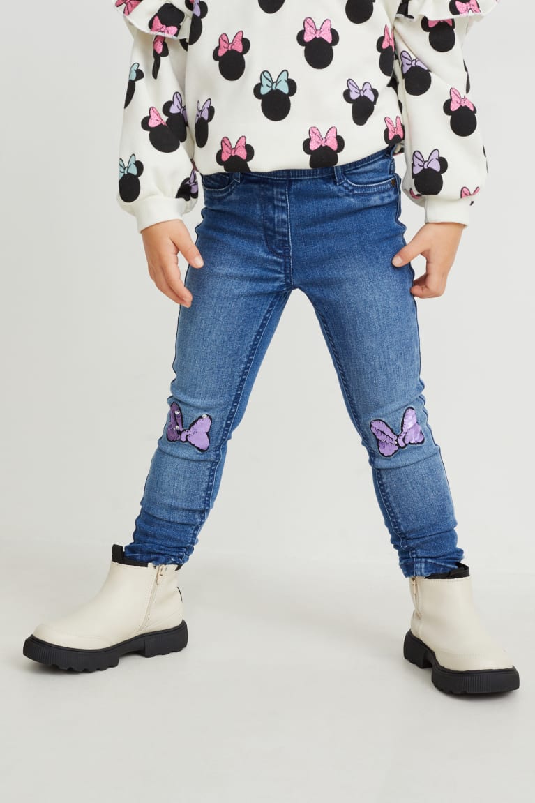 Jeans C&A Minnie Mouse Jegging Azules Azules Claro | XIPMLC-941