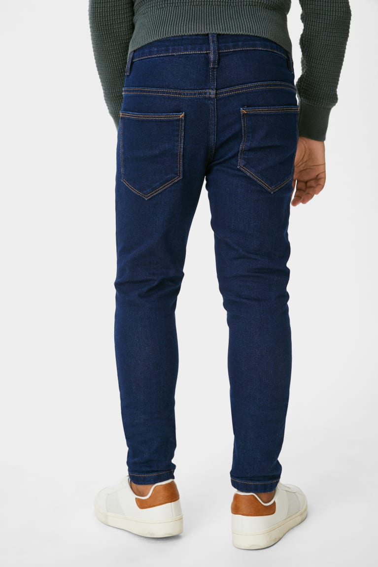 Jeans C&A Multipack Of 2 Flaco Azules Azules Oscuro | VXZLYJ-035