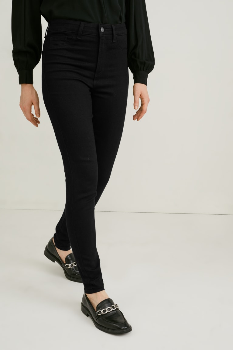 Jeans C&A Multipack Of 2 Jegging High Cintura Negras | QKWXYZ-743