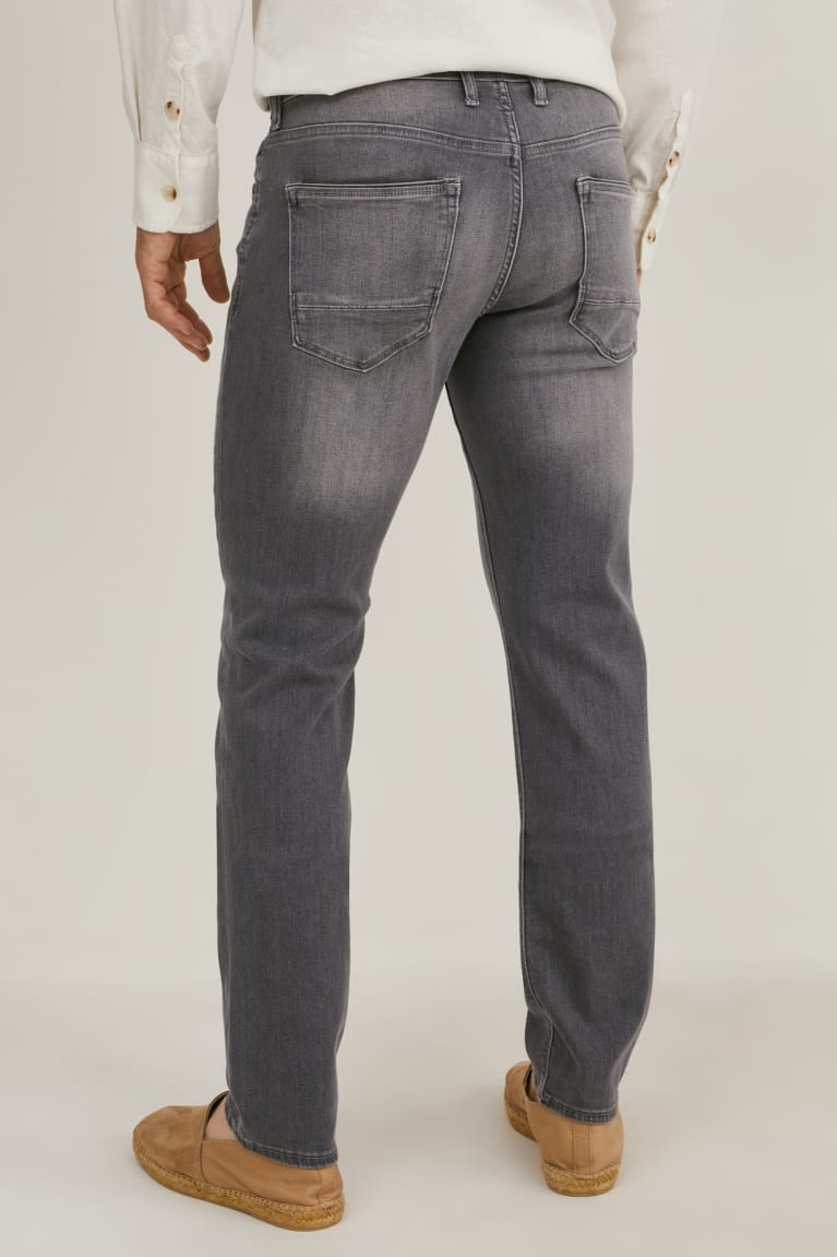 Jeans C&A Premium Slim Recycled Gris | QTFDYE-569