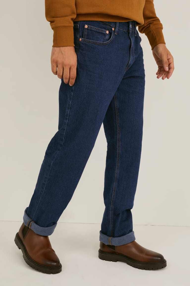 Jeans C&A Regular Lycra® Azules Azules Oscuro | HMVKRZ-159