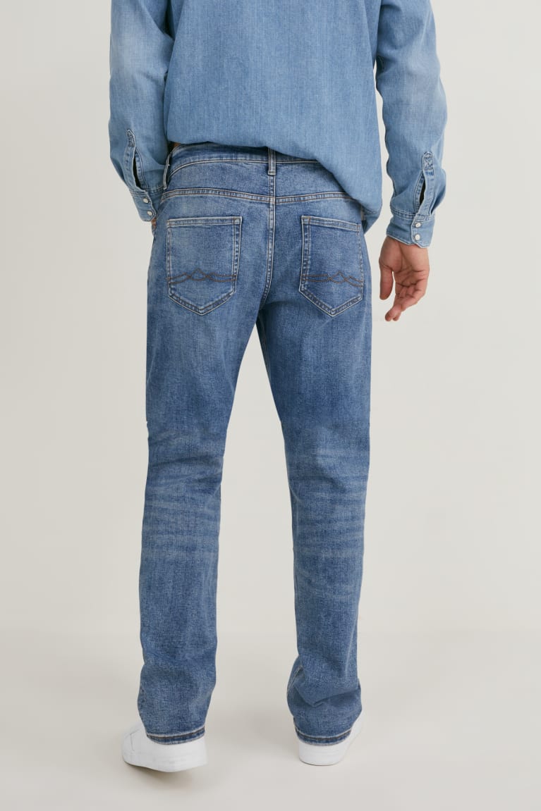 Jeans C&A Regular Lycra® Azules Azules Oscuro | YZXRDP-731