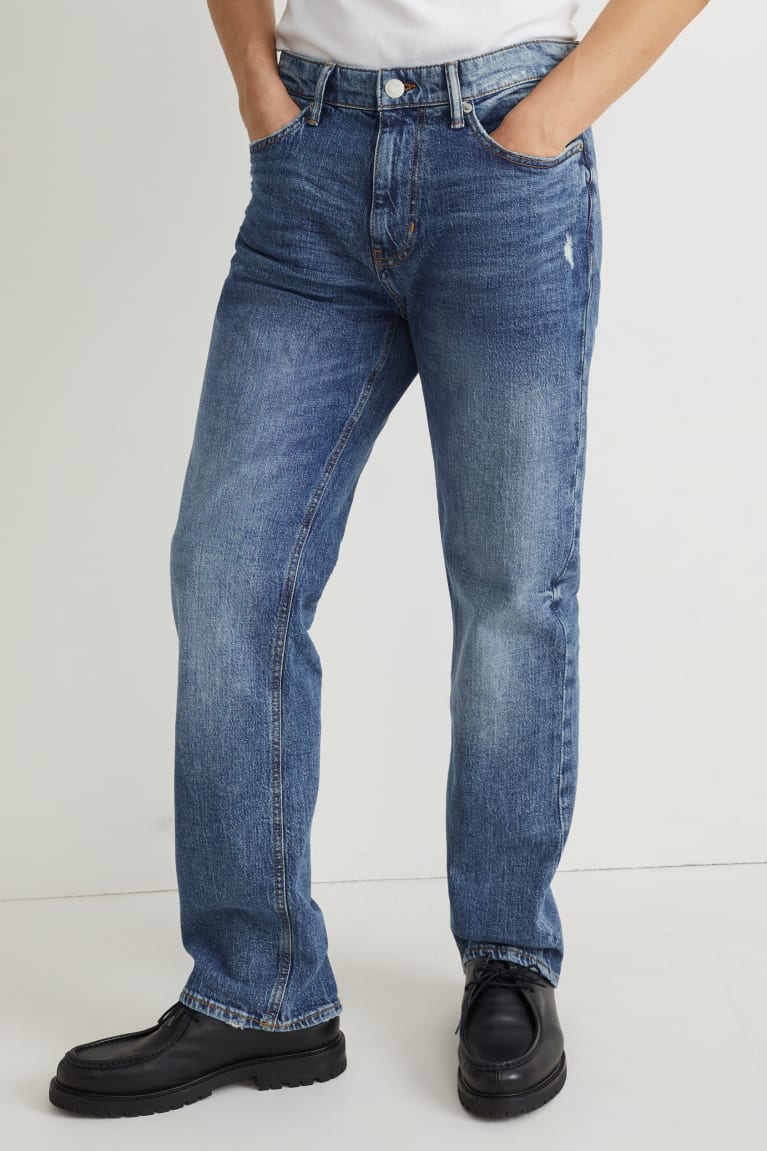 Jeans C&A Regular Lycra® With Recycled Algodon Azules Azules Claro | EDXBZY-569