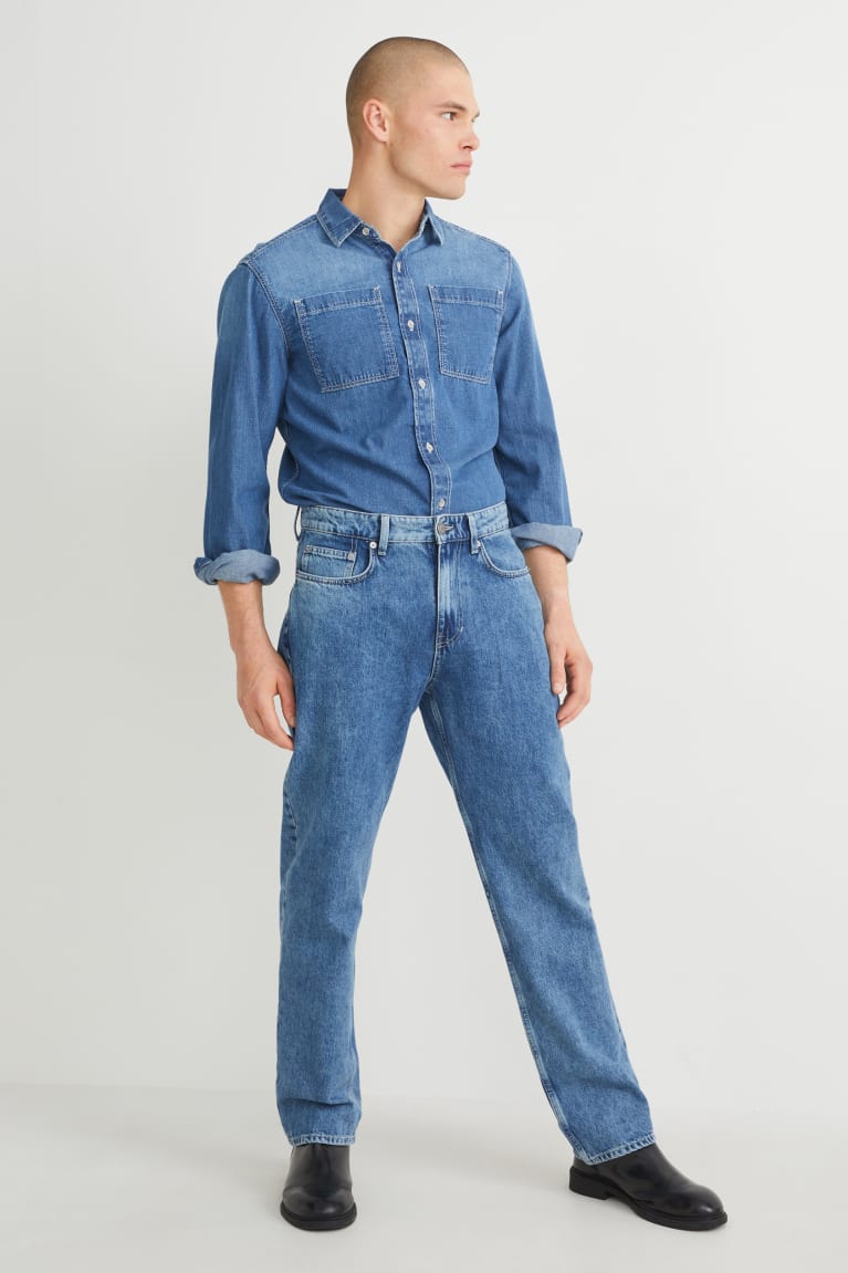 Jeans C&A Relaxed Azules Azules Claro | NYGTXW-581