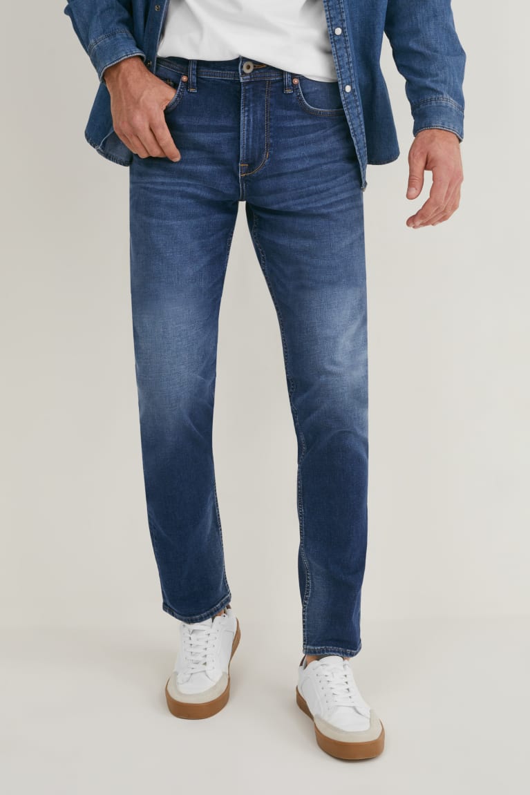 Jeans C&A Slim Coolmax® Ecomade Lycra® Azules | EHRCMN-052