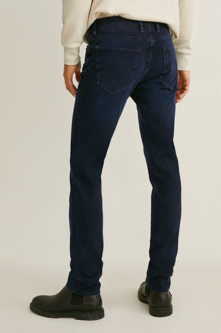 Jeans C&A Slim Flex Lycra® Azules Azules Oscuro | QXTBKP-932