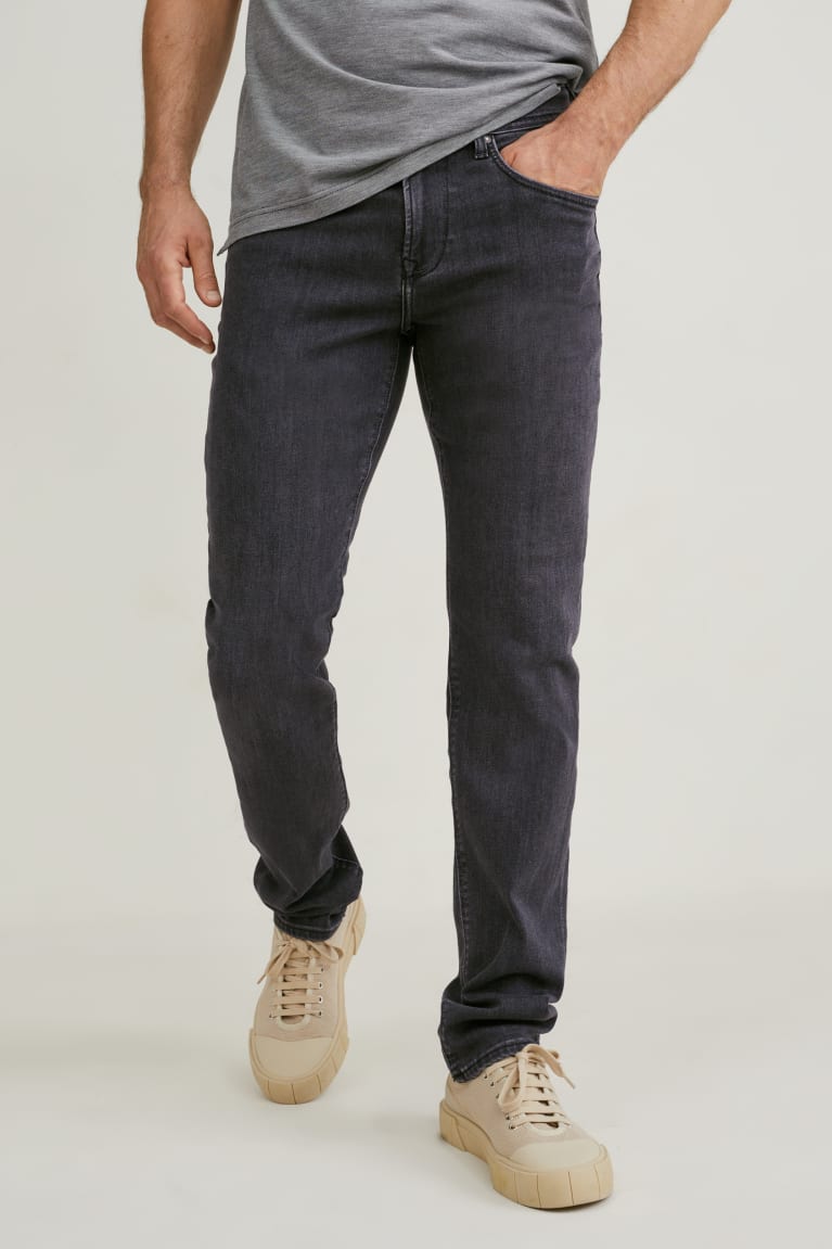 Jeans C&A Slim Recycled Azules Gris Oscuro | RUEYZS-509