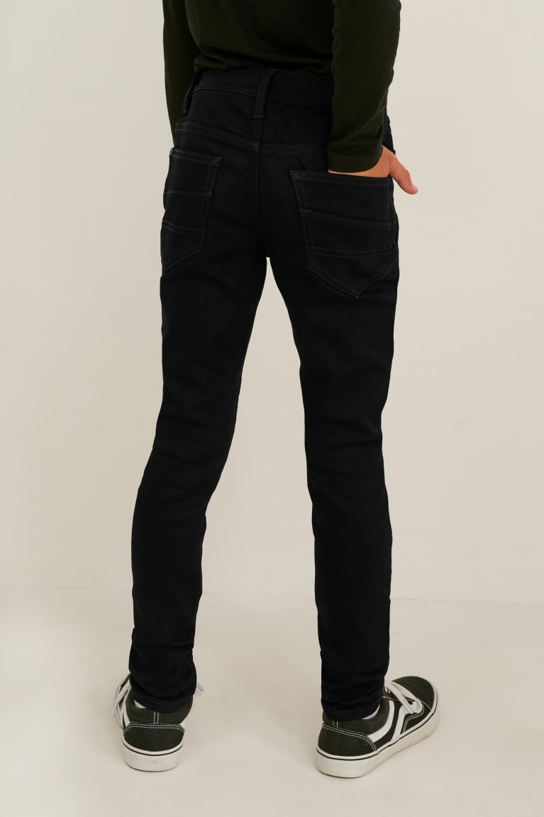 Jeans C&A Super Flaco Organic Algodon Negras | ZJEDVU-486