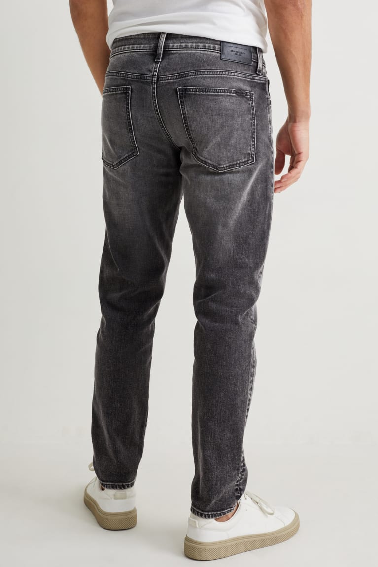 Jeans C&A Tapered Lycra® Recycled Azules Gris Oscuro | DYFBNZ-764