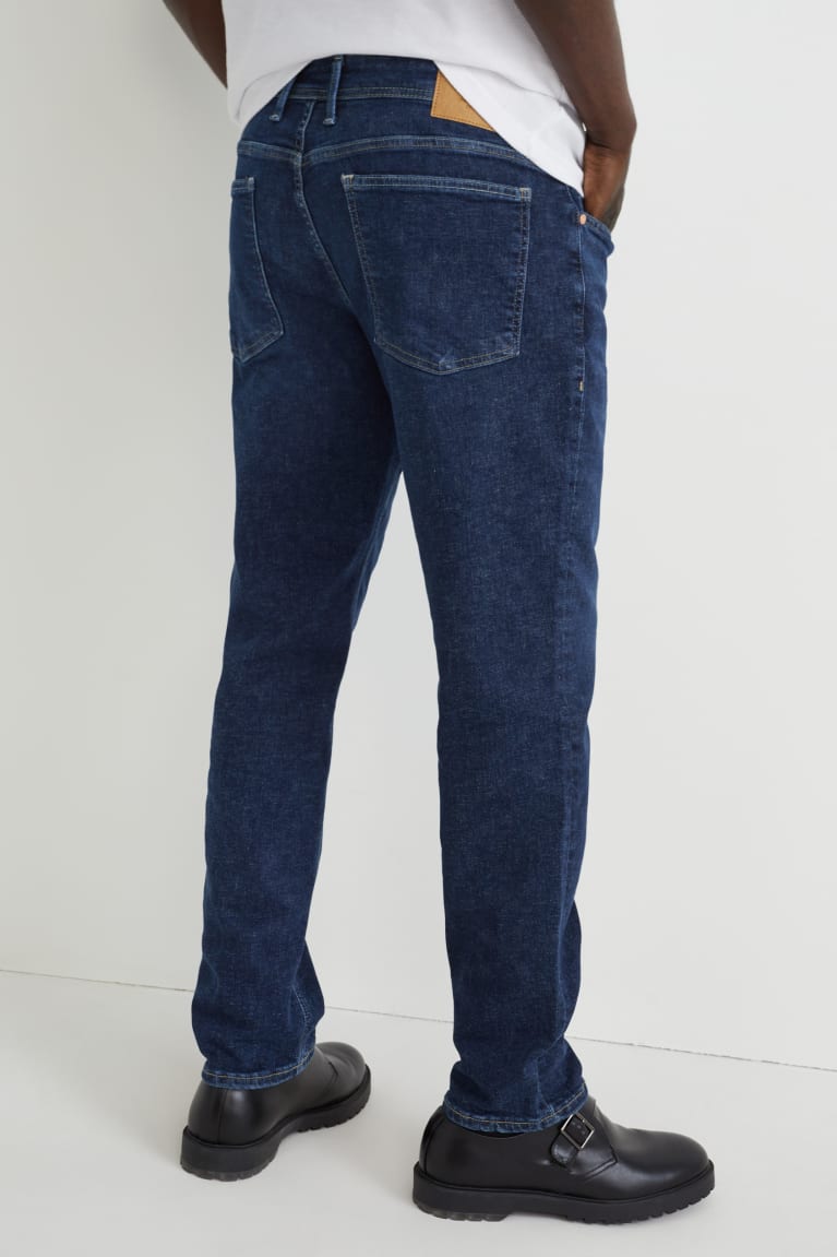 Jeans C&A Tapered With Hemp Fibres Lycra® Azules Azules Oscuro | LATYKE-861