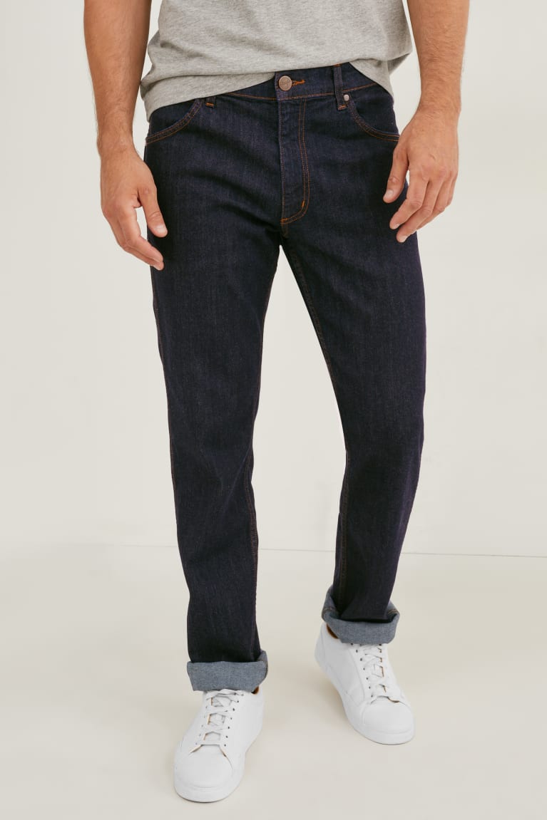 Jeans C&A Wrangler Directo Azules Azules Oscuro | NOXVJR-321