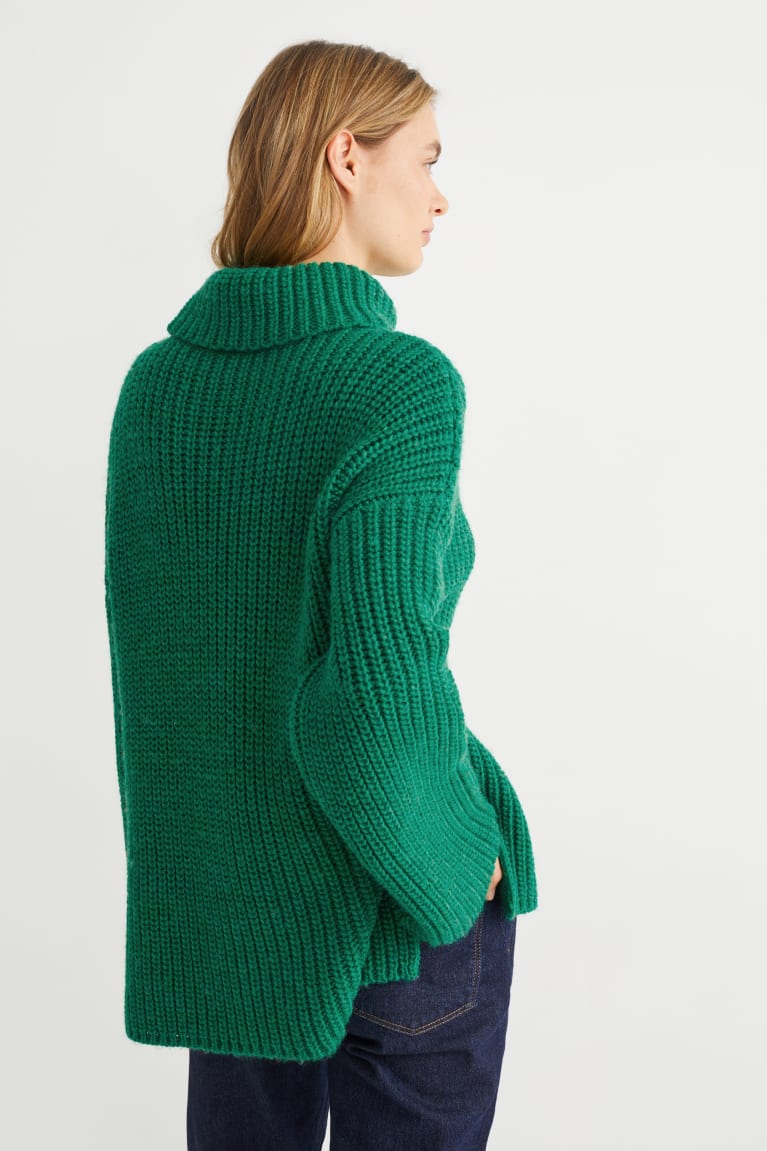 Jerséis C&A Polo Neck Verde | UCFDGY-693