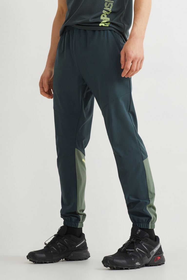 Pantalones C&A Active 4 Way Stretch Gris Oscuro | VXDERO-453