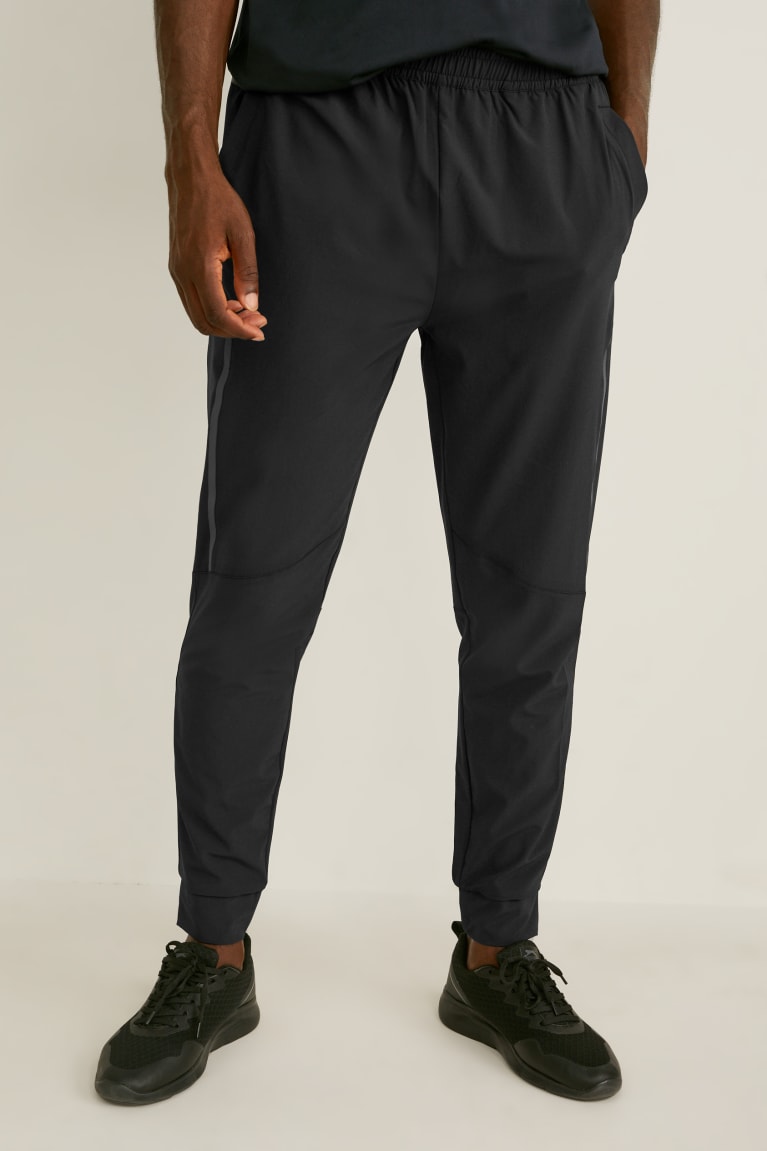 Pantalones C&A Active Joggers Flex 4 Way Stretch Negras | CIFVOY-953