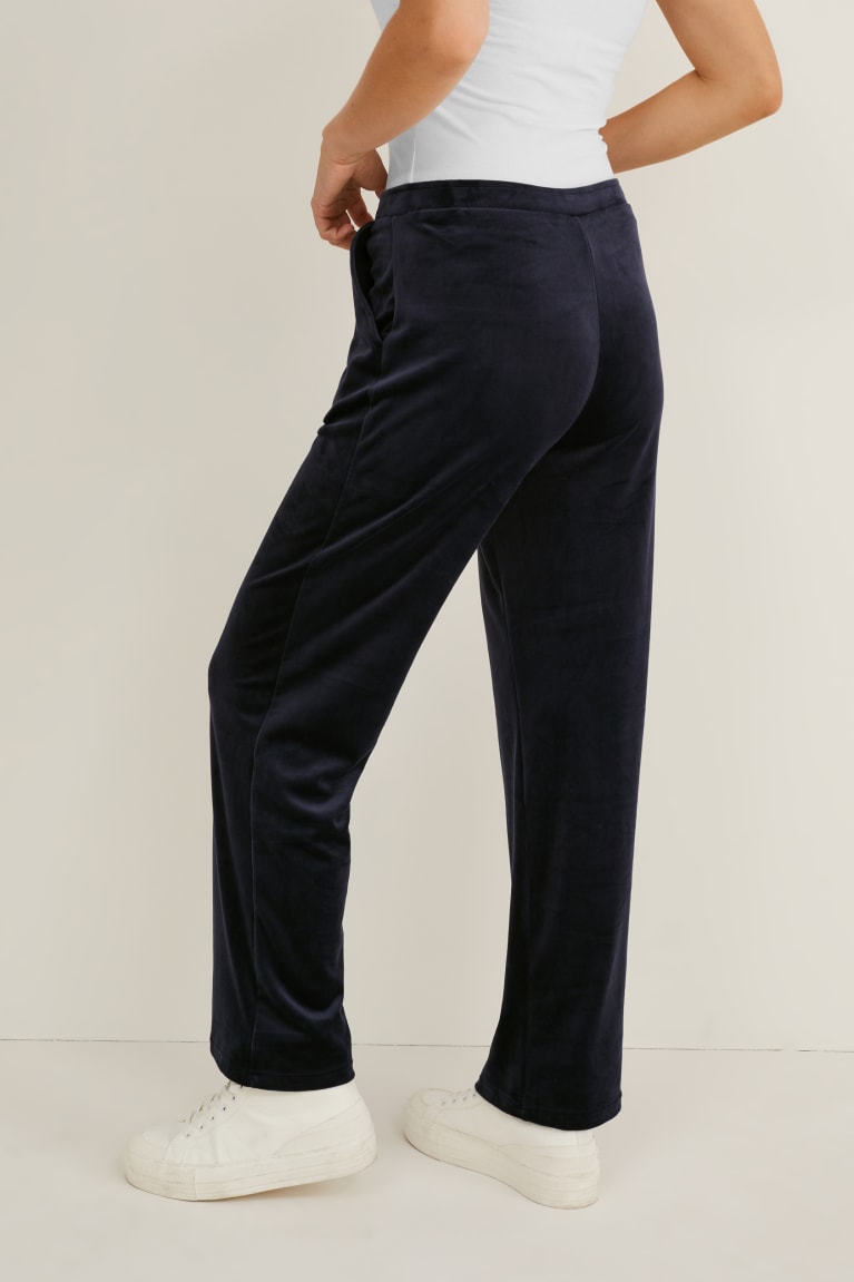 Pantalones C&A Basic Joggers Azules Oscuro | UALKOQ-130