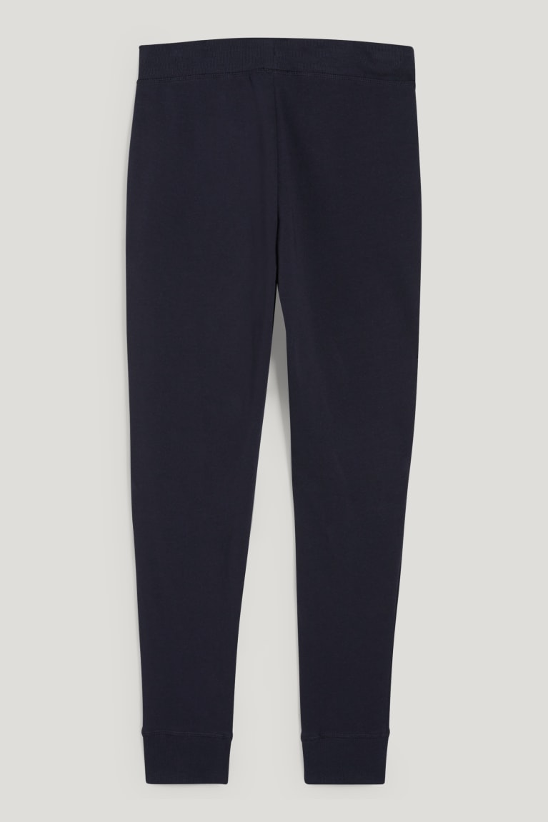 Pantalones C&A Basic Joggers With Organic Algodon Azules Oscuro | JMDRXE-190