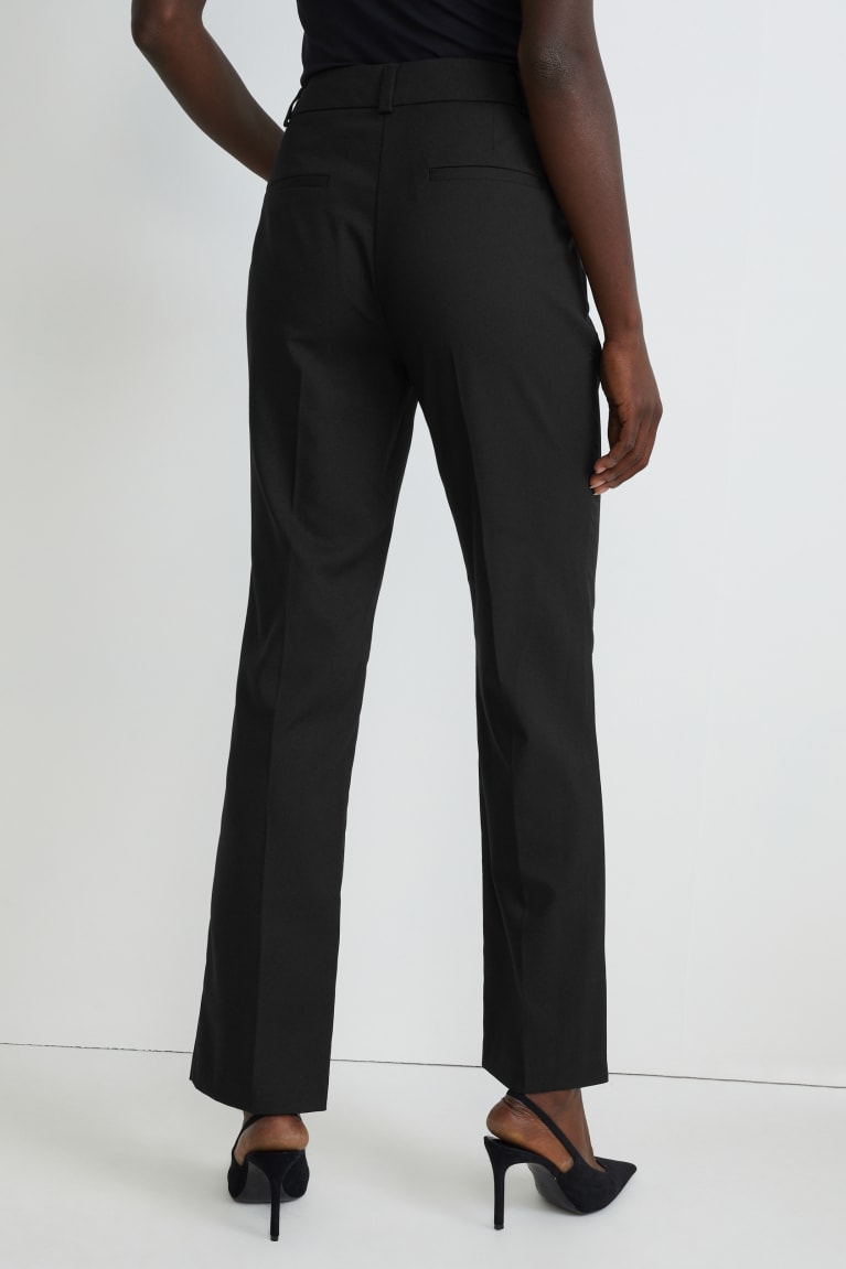 Pantalones C&A Business Directo Fit Recycled Negras | EDNZQI-574