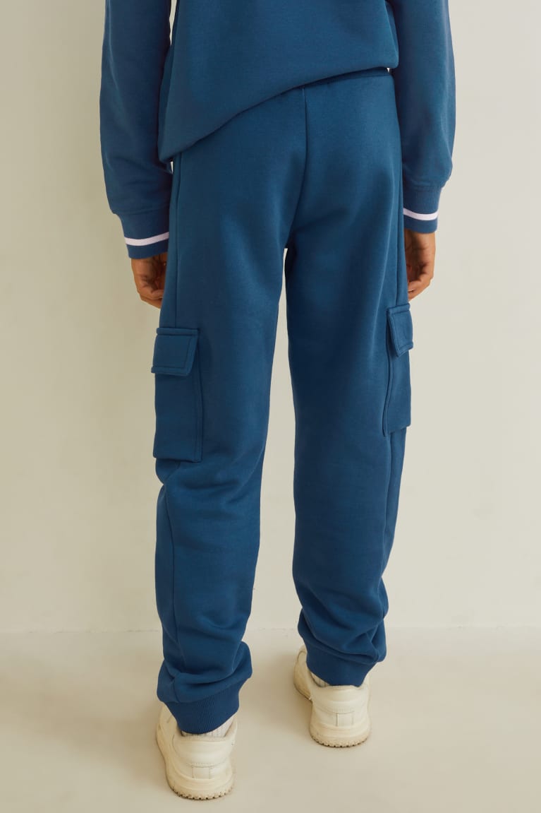 Pantalones C&A Cargo Joggers Azules | BKUNLT-324