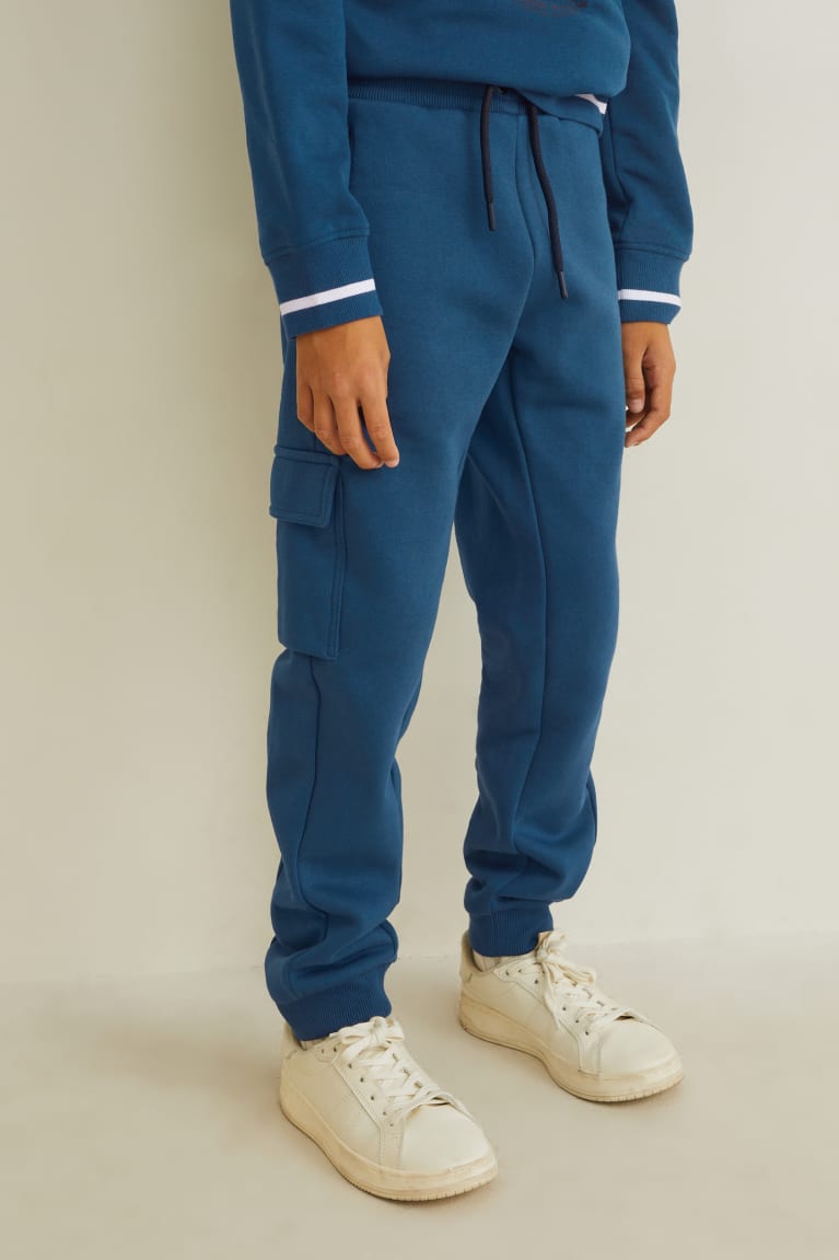 Pantalones C&A Cargo Joggers Azules | BKUNLT-324