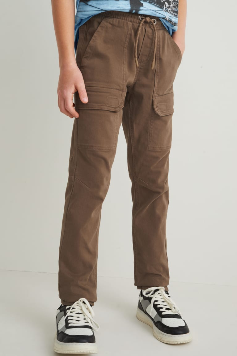 Pantalones C&A Cargo Lycra® Kaki | QIFKSP-382