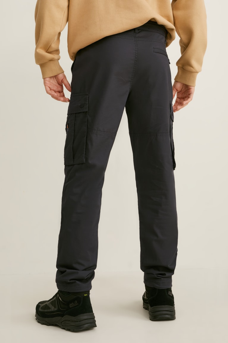 Pantalones C&A Cargo Lycra® Recycled Gris Oscuro | ACQBUK-768