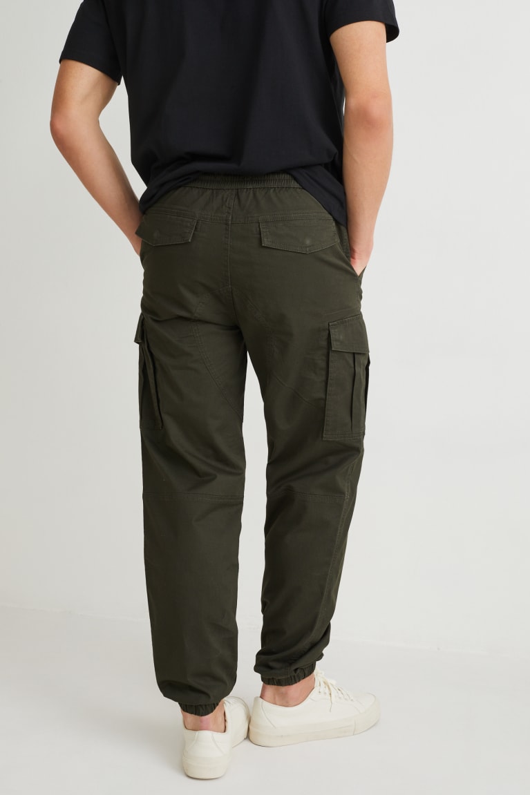 Pantalones C&A Cargo Regular Fit Lycra® Azules Verde | GEIZLX-610