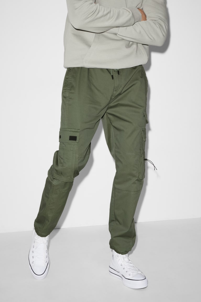 Pantalones C&A Cargo Slim Fit Verde | VZPHBS-087