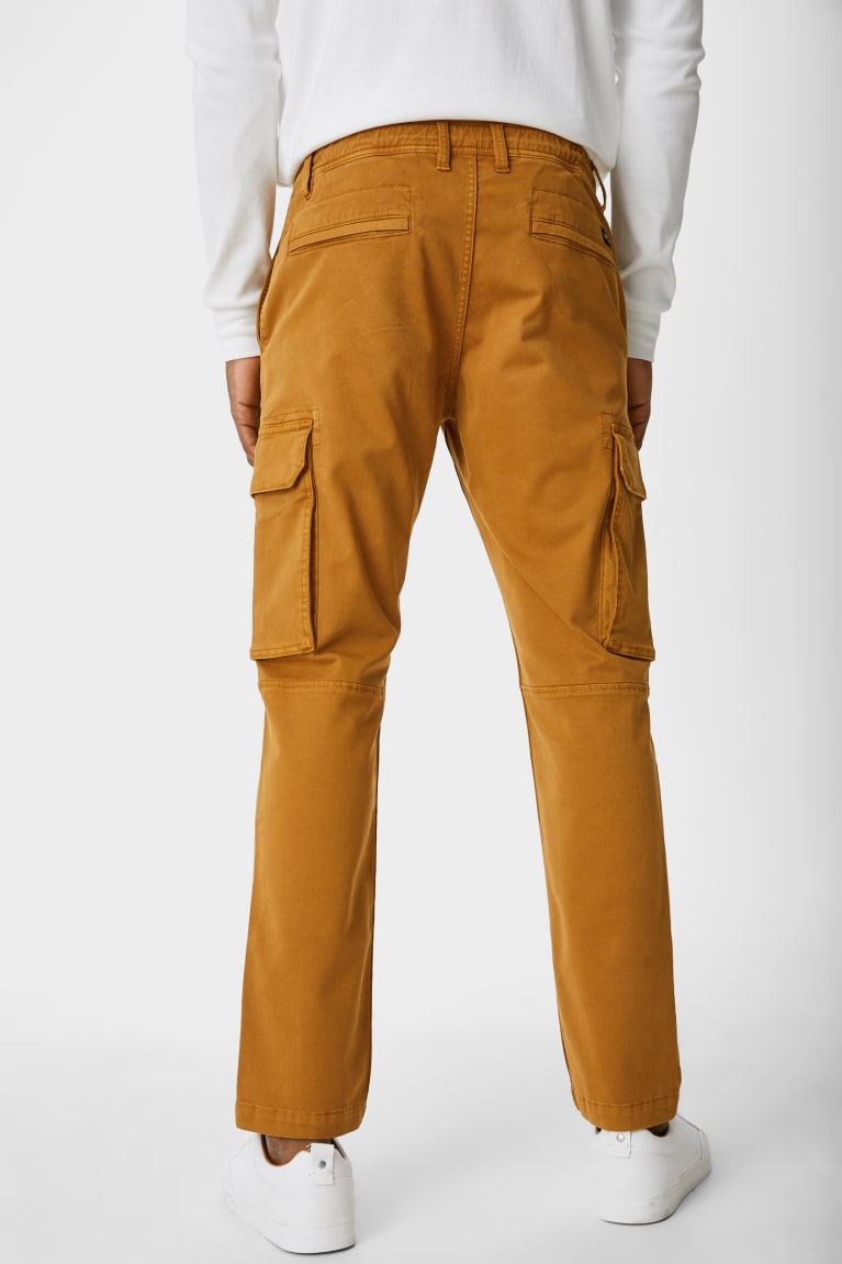 Pantalones C&A Cargo Tapered Fit Moutarde Amarillo | WODHNI-168