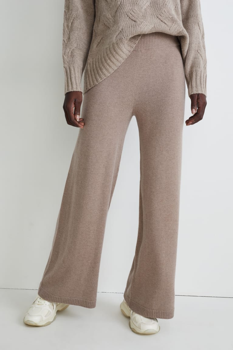 Pantalones C&A Cashmere Gris Marrones | YWVSEQ-207