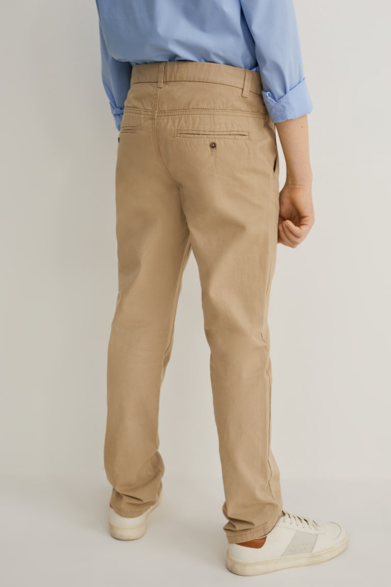 Pantalones C&A Chinos Regular Fit Beige | STJUKR-703