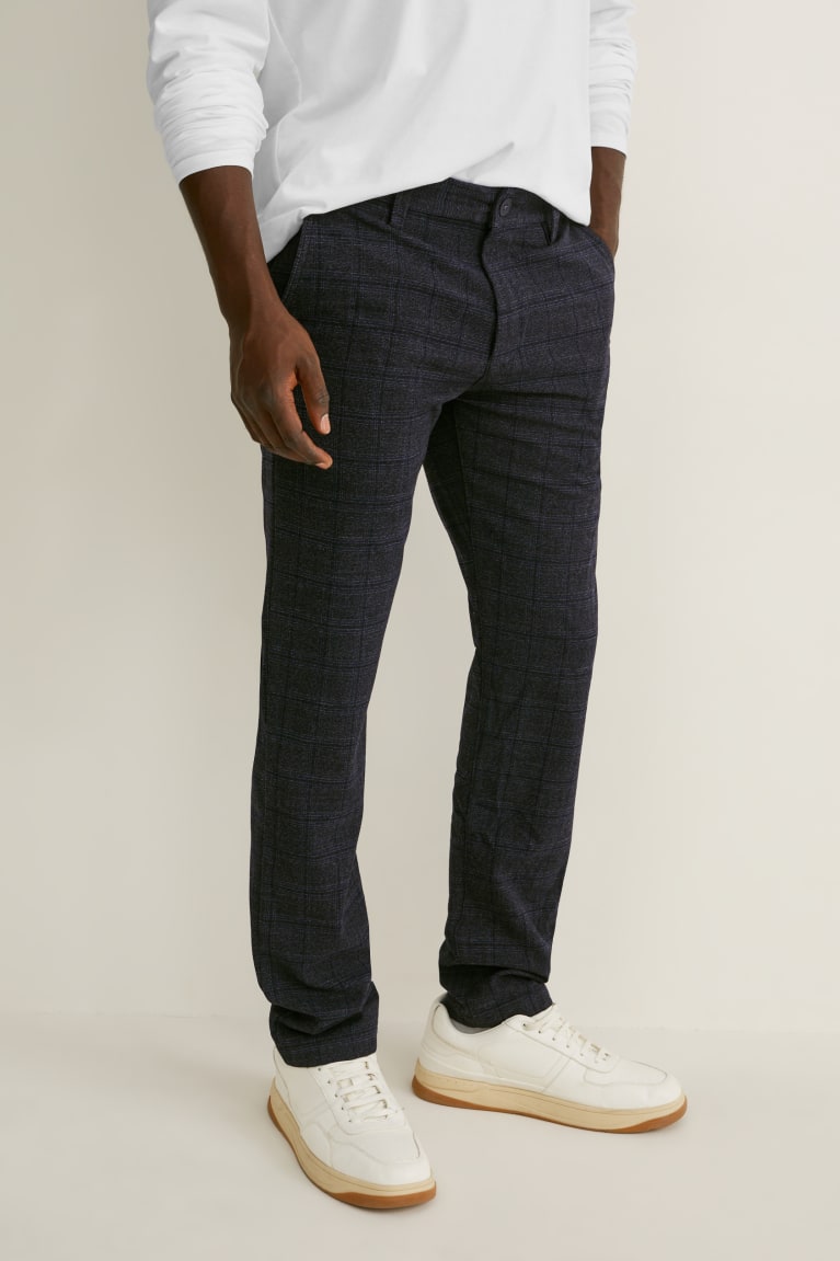 Pantalones C&A Chinos Slim Fit Flex Lycra® Recycled Negras | XWURDH-285