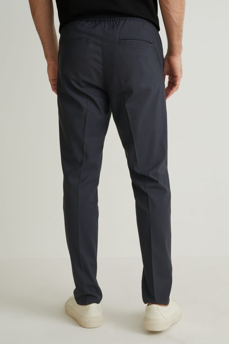 Pantalones C&A Chinos Tapered Fit Flex Gris Oscuro | JAPRUS-108