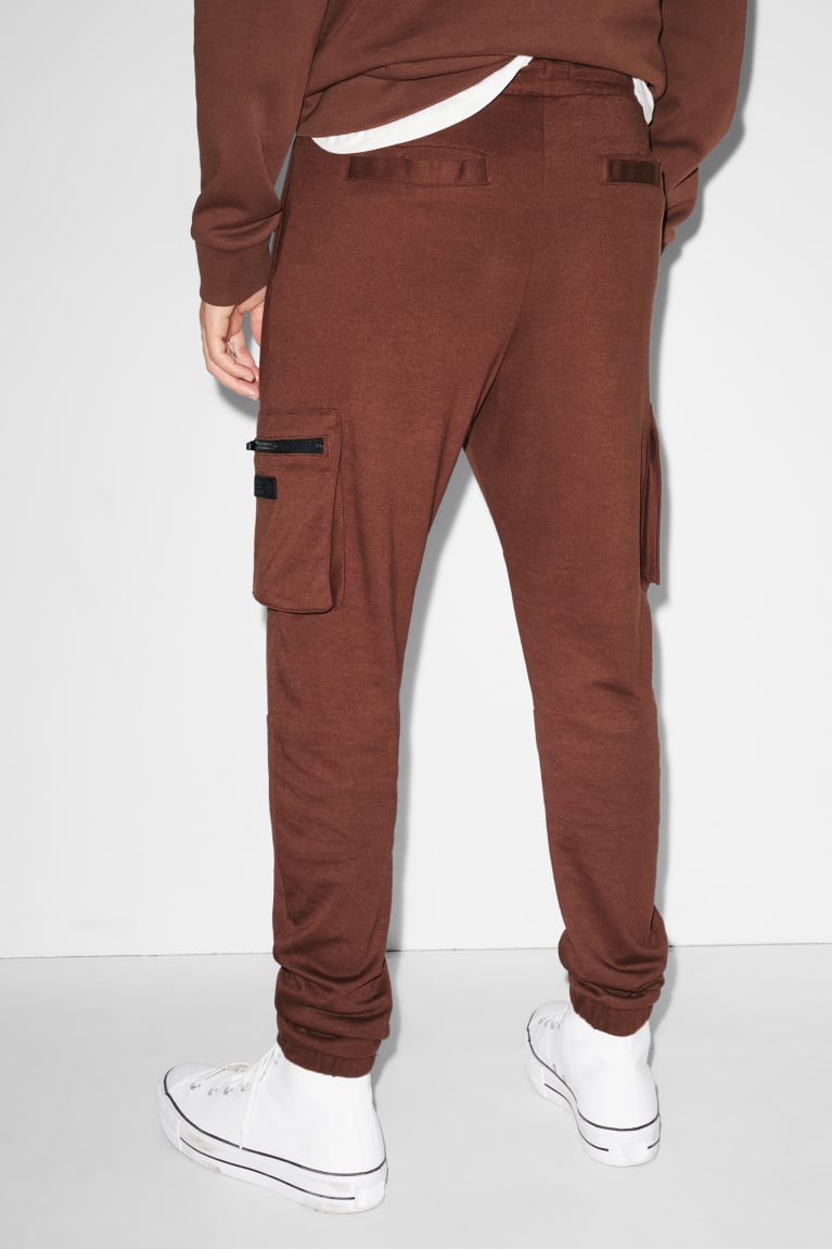 Pantalones C&A Clockhouse Cargo Joggers Marrones | IJBHZA-764