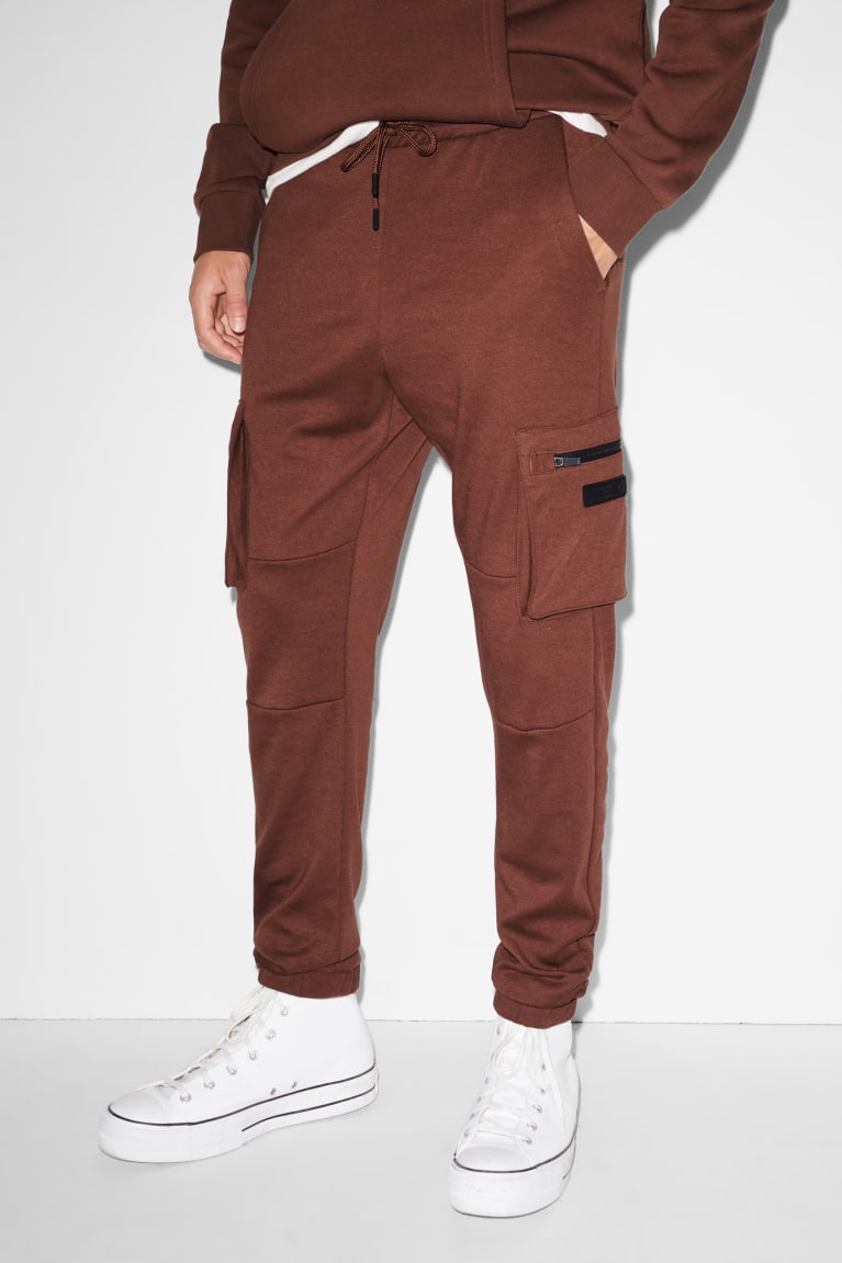 Pantalones C&A Clockhouse Cargo Joggers Marrones | IJBHZA-764